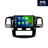 Toyota Hilux CarPlay et Android Auto autoradio | 2008–2016 | Android 13 | Davilon | Pour climatisation numérique