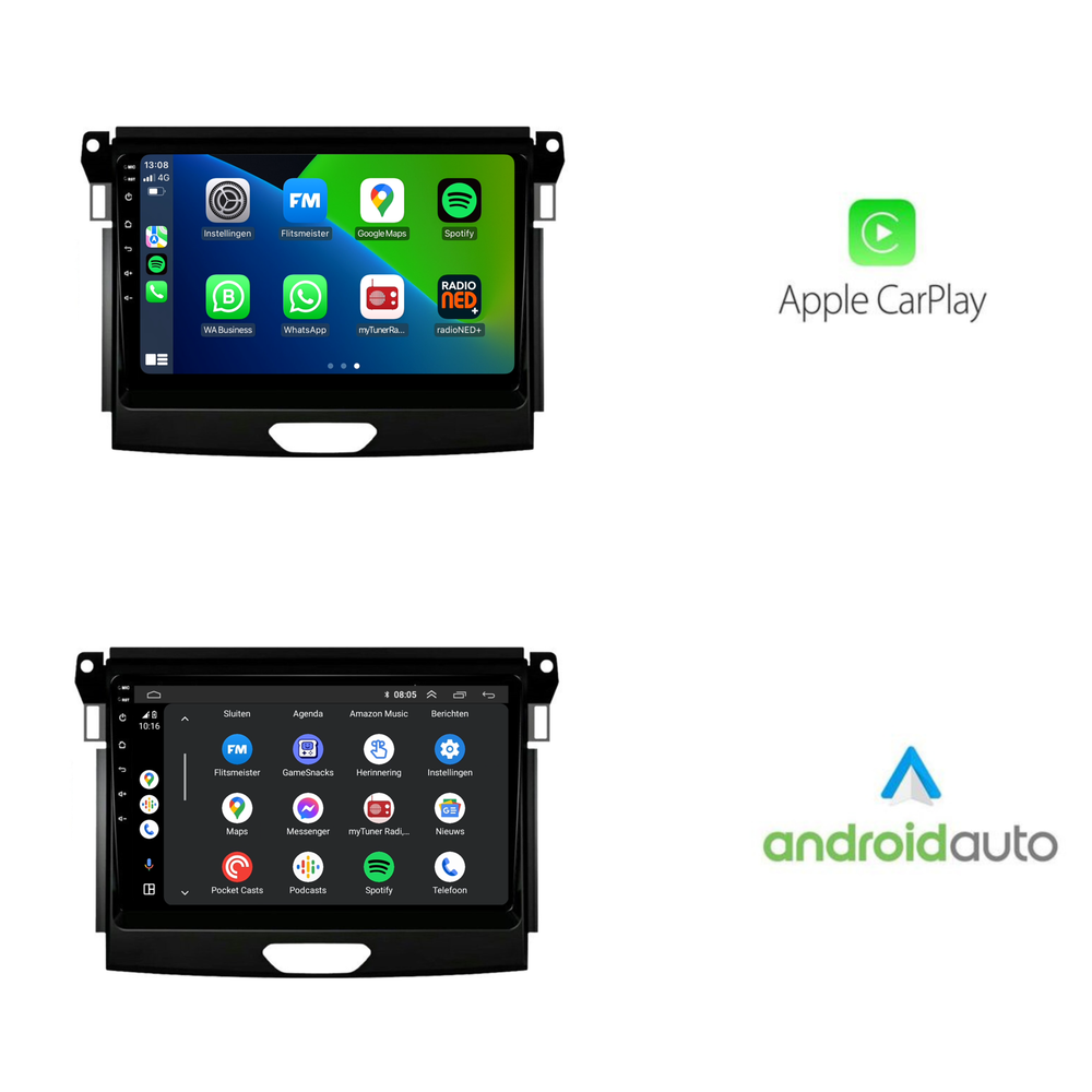 Ford Ranger | Android 13 | Autoradio | 2016 t/m 2019 | Carplay & Android