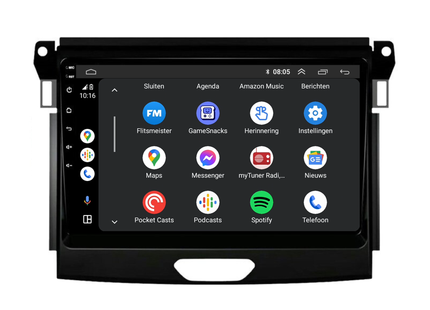 Ford Ranger | Android 13 | Autoradio | 2016 t/m 2019 | Carplay & Android