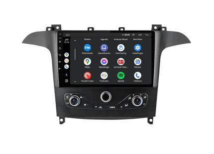 Ford S-Max | Android 13 | Autoradio | 2010 t/m 2015 | Carplay & Android Auto