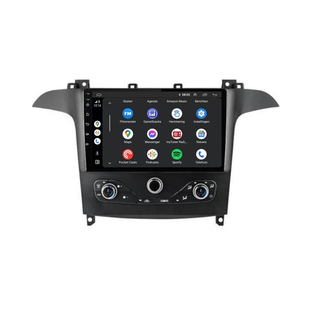 Ford S-Max | Android 13 | Autoradio | 2010 t/m 2015 | Carplay & Android Auto