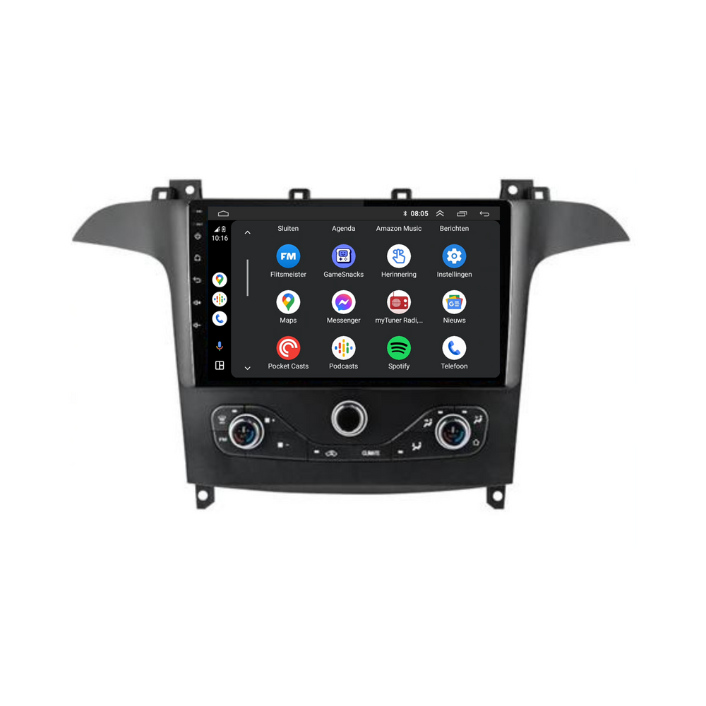 Galaxy Ford | Androide 13 | Radio de coche | 2006 a 2016 | Carplay y Android Auto
