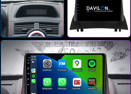 Renault Megane 2 | Android 13 | Autoradio | 2003 t/m 2008 | CarPlay & Android Auto