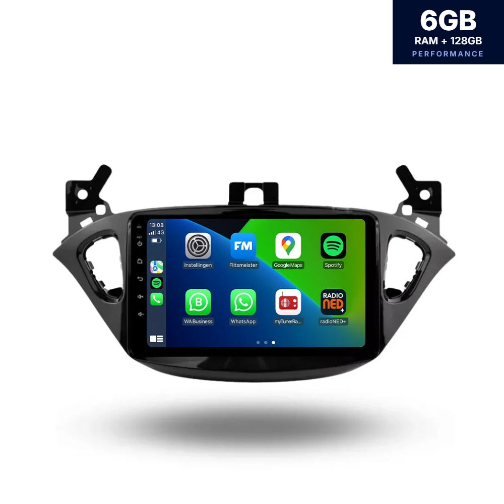 Opel Corsa CarPlay & Android Auto autoradio | 2014–2019 | Android 13 | Davilon