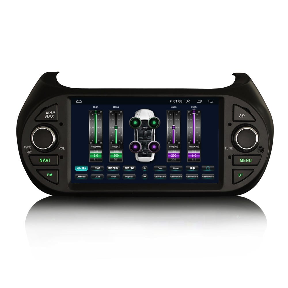 Fiat Fiorino | CarPlay & Android Auto | autoradio | 2003 t/m 2008 | Android 13 | 2+32GB