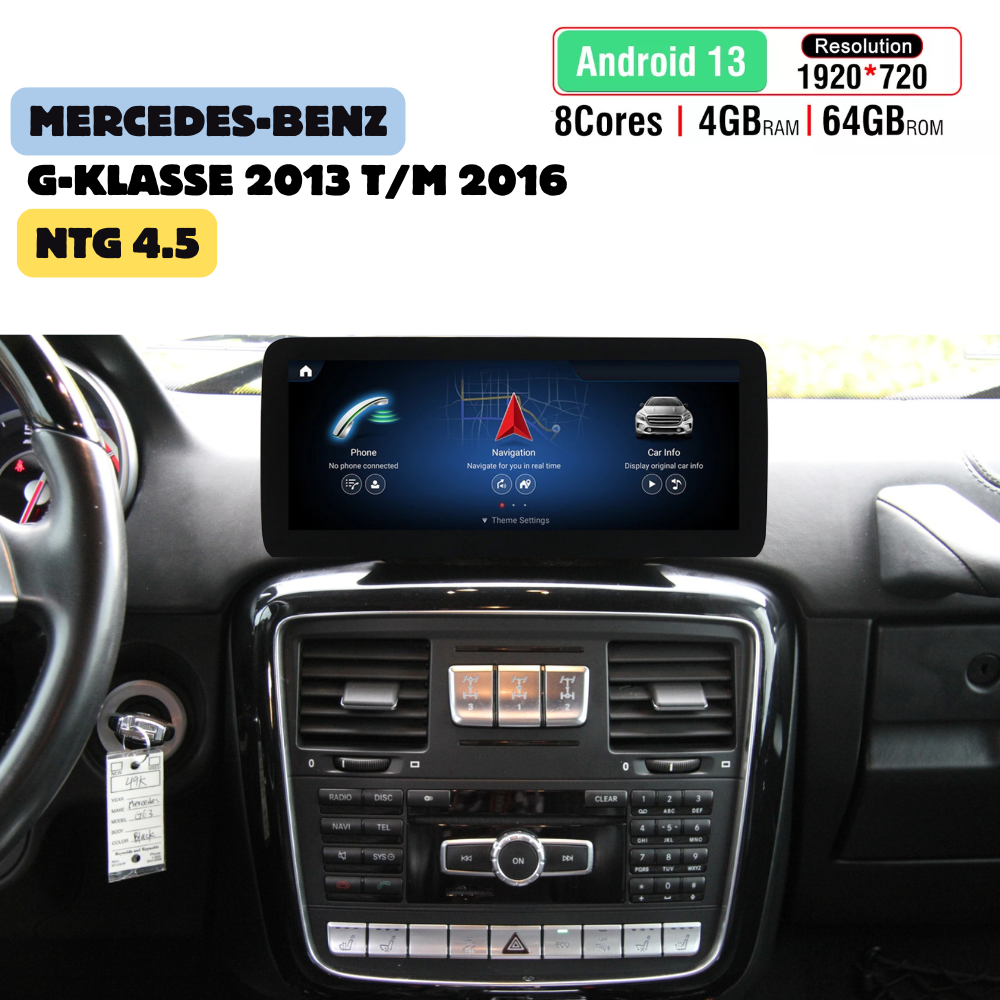 Mercedes Clase G CarPlay 2013 a 2016 | W463 Radio de coche | Android Auto | NTG 4.5