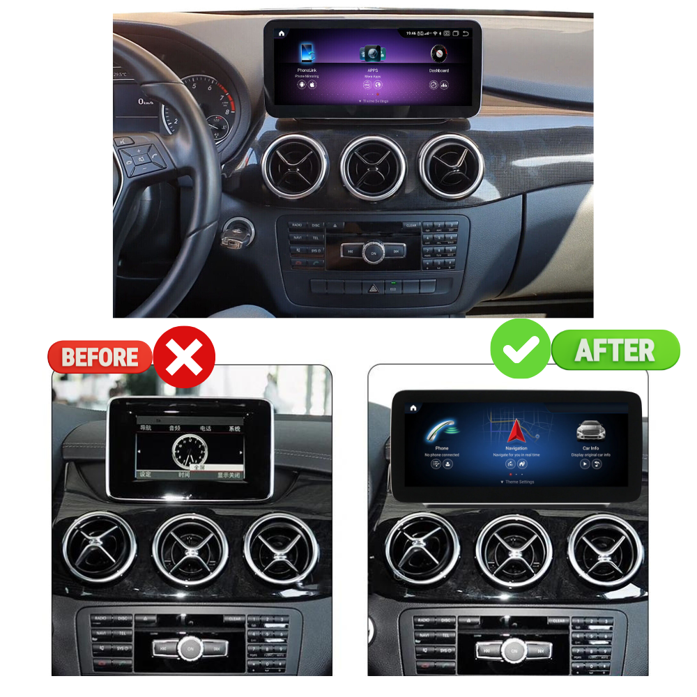 Mercedes CLA A45 AMG 2013 a 2014 CarPlay | Android Auto | NTG 4.5