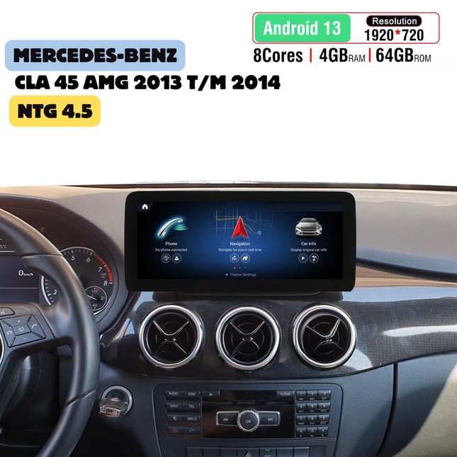 Mercedes CLA A45 AMG 2013 t/m 2014 CarPlay | Android Auto  | NTG 4.5