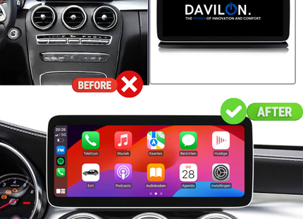 Mercedes C-Klasse Facelift CarPlay 2018 t/m 2019 | Android Auto  | NTG 5.5