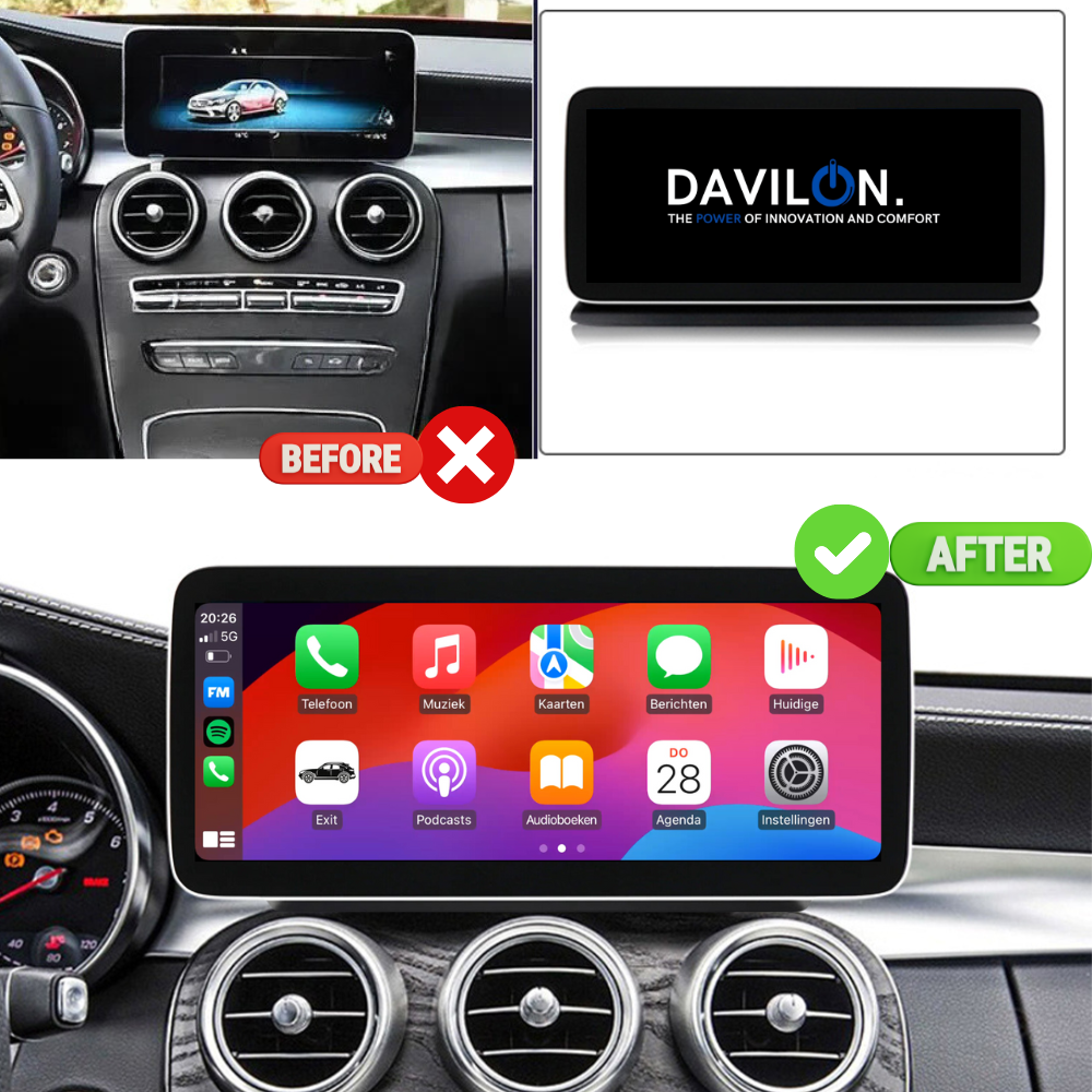 Mercedes C-Klasse Facelift CarPlay 2018 t/m 2020 | Android Auto  | NTG 5.5