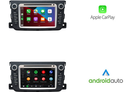 Smart Fortwo | CarPlay & Android Auto | autoradio | 2011 t/m 2015 | Android 13 | 4+64GB