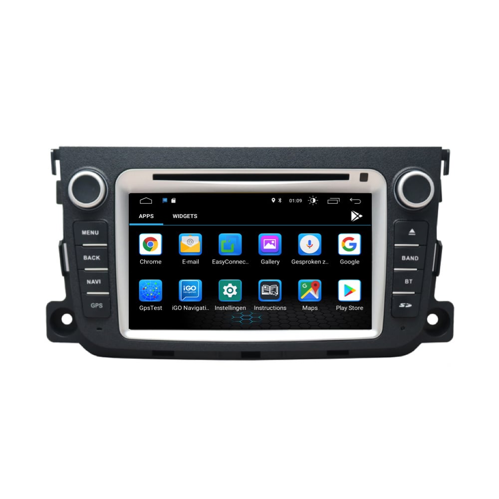 Smart Fortwo | CarPlay & Android Auto | car radio | 2011 to 2015 | Android 10 | 2+32GB