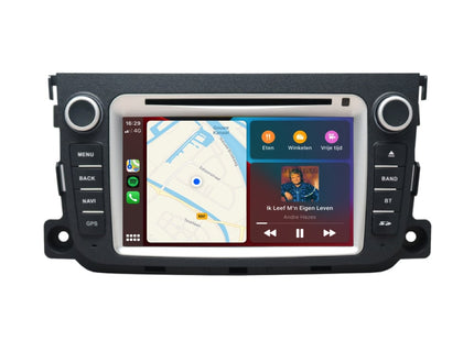 Smart Fortwo | CarPlay & Android Auto | autoradio | 2011 t/m 2015 | Android 13 | 4+64GB