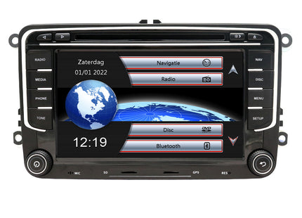 Volkswagen Navigatie Bluetooth 7 Inch voor Seat/Skoda/VW – Rns 510 Look
