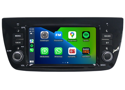 Fiat Doblo | CarPlay & Android Auto | autoradio | 2010 t/m 2014 | Android 13 | 4+64GB