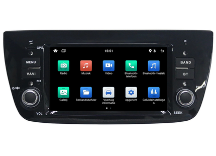 Fiat Doblo | CarPlay & Android Auto | autoradio | 2010 t/m 2014 | Android 13 | 4+64GB