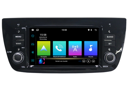Fiat Doblo | CarPlay & Android Auto | autoradio | 2010 t/m 2014 | Android 13 | 4+64GB