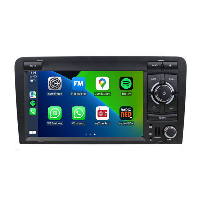 Audi A3 | S3 | RS3 | CarPlay & Android Auto | autoradio | 2005 t/m 2013 | Android 13 | 4+64GB