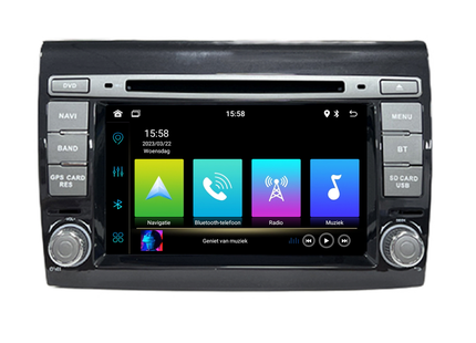Fiat Bravo | CarPlay & Android Auto | autoradio | 2006 t/m 2017 | Android 13 | 4+64GB