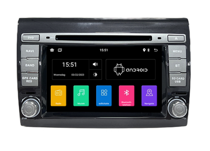Fiat Bravo | CarPlay & Android Auto | autoradio | 2006 t/m 2017 | Android 13 | 4+64GB