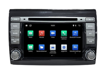 Fiat Bravo | CarPlay & Android Auto | autoradio | 2006 t/m 2017 | Android 13 | 4+64GB