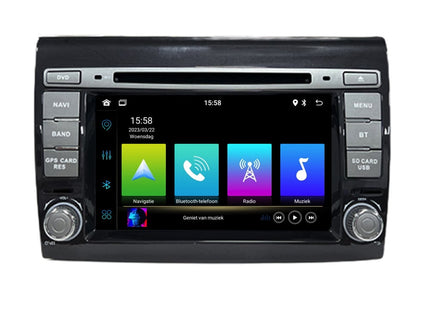 Fiat Bravo | CarPlay & Android Auto | autoradio | 2006 t/m 2017 | Android 13 | 4+64GB