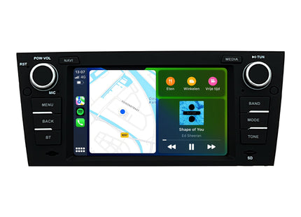 BMW 3-serie E90 E91 E92 E93 | CarPlay & Android Auto | autoradio | 2005 t/m 2013 | Android 13 | 4+64GB