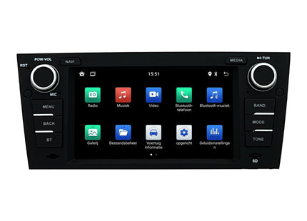 BMW 3-serie E90 E91 E92 E93 | CarPlay & Android Auto | autoradio | 2005 t/m 2013 | Android 13 | 4+64GB