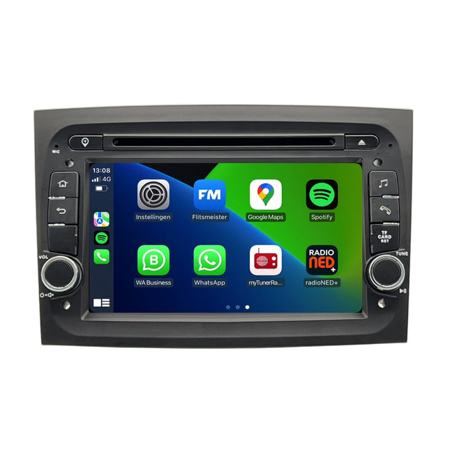 Fiat Doblo | CarPlay & Android Auto | autoradio | 2015 t/m 2019 | Android 13 | 4+64GB