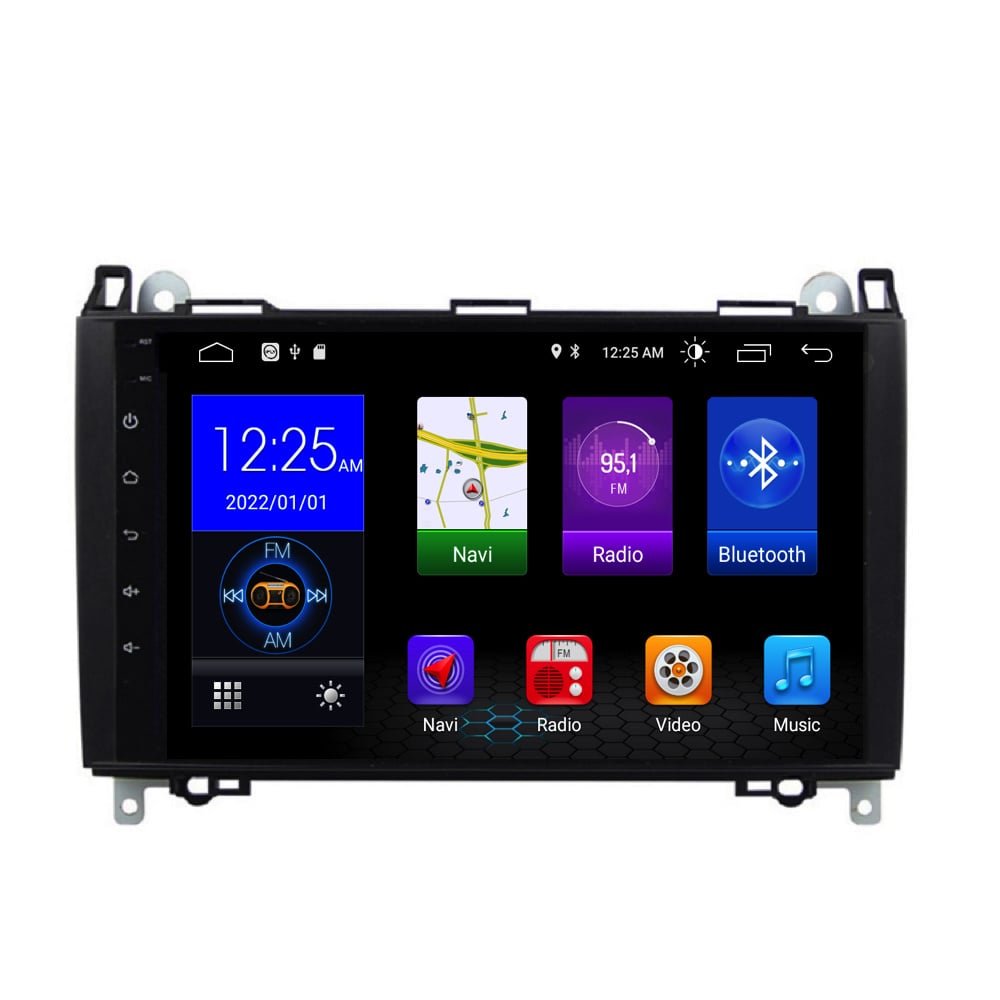 Mercedes Vito | viano | velocista | CarPlay y Android Auto | Radio de coche | 2004 a 2018 | Androide 13 | 4+64GB