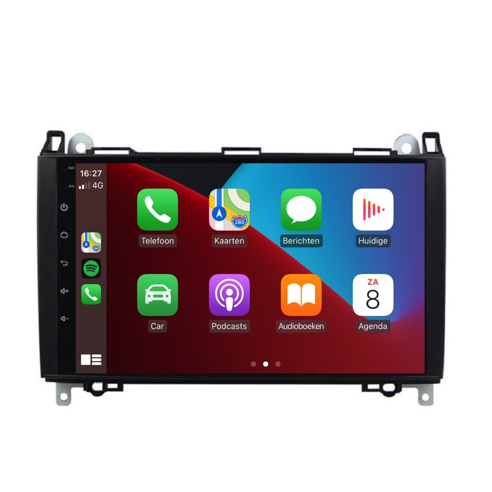 Mercedes Vito | viano | velocista | CarPlay y Android Auto | Radio de coche | 2004 a 2018 | Androide 13 | 4+64GB