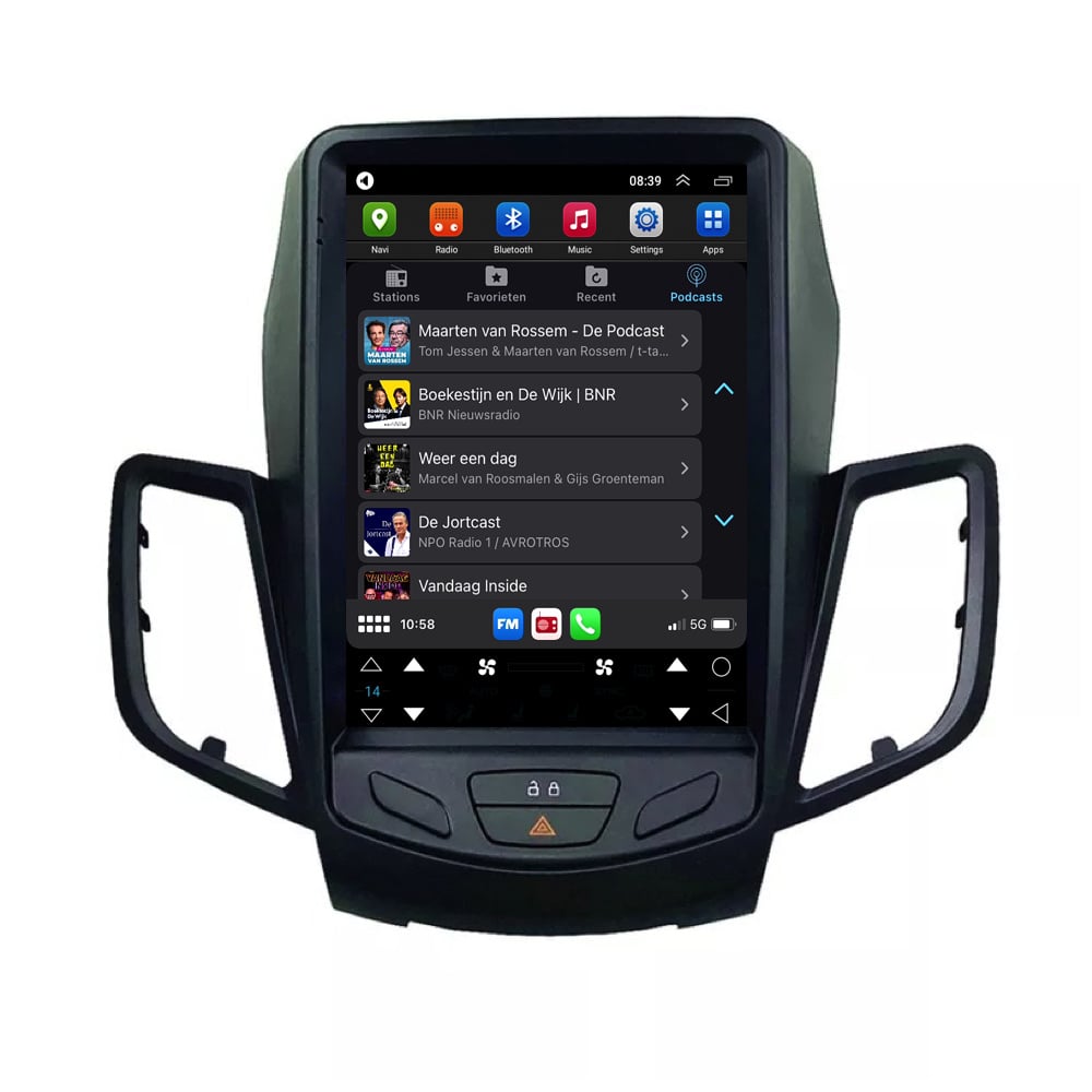 Ford Fiesta Android Autoradio | 2009 t/m 2017 | Groot scherm