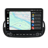 Fiat 500 Android Autoradio zwart | Elegant design | CarPlay