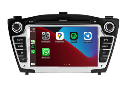 Hyundai ix35 CarPlay & Android Auto autoradio | 2009 t/m 2015 | Android 13 | 4+64GB