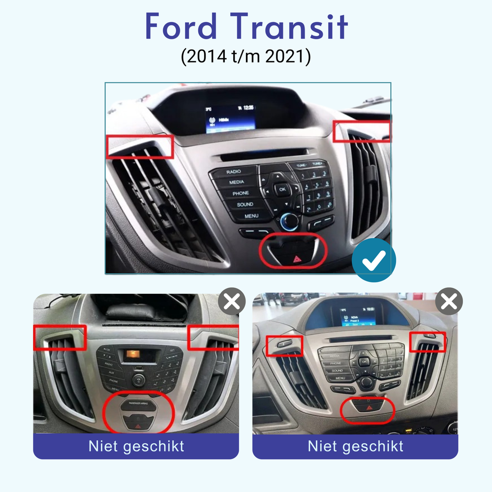 Radio para coche Ford Transit CarPlay | 2014 a 2021 | Denago DNG-A69 | 9 pulgadas | Androide 13 | CarPlay inalámbrico y Android Auto