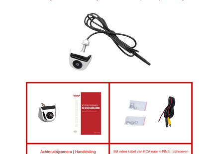 RV-370 PRO Achteruitrijcamera | Originele look | Zilver