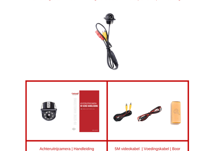 RV-380 PRO Achteruitrijcamera | Universeel |  8 LED
