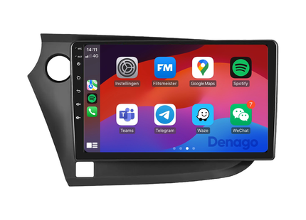 Honda Insight CarPlay autoradio | 2009 t/m 2014 | Denago DNG-A341 | 9 inch | Android 13 | Draadloos CarPlay & Android Auto