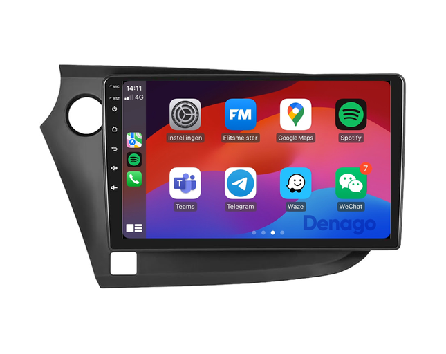 Honda Insight CarPlay autoradio | 2009 t/m 2014 | Denago DNG-A341 | 9 inch | Android 13 | Draadloos CarPlay & Android Auto