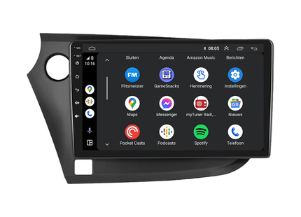 Honda Insight | Android 13 | Autoradio | 2009 t/m 2014 | CarPlay & Android Auto