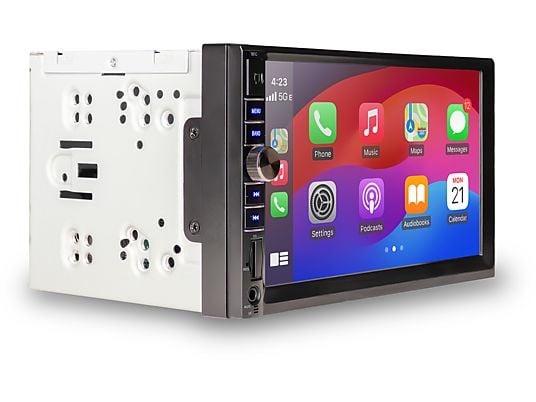 Caliber Car radio - CarPlay - Bluetooth - USB, SD, AUX, FM - 2 din - DAB+ - 7 inch Touchscreen - Wireless CarPlay - 4 x 100 Watt