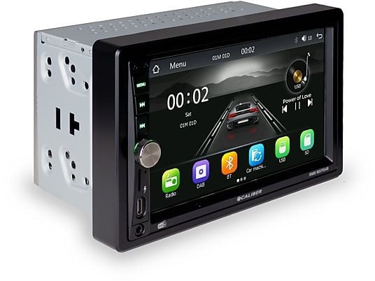 Radio de coche Caliber 2-din - Bluetooth - USB-C, SD, AUX, FM - DAB+ - Llamadas manos libres - Pantalla táctil de 7 PULGADAS - 4 x 75W