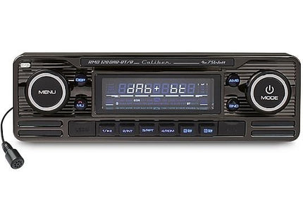 Caliber Autoradio - Bluetooth - USB, SD, AUX, FM - DAB+ - Handsfree bellen - 1 DIN - Retro Oldtimer Look