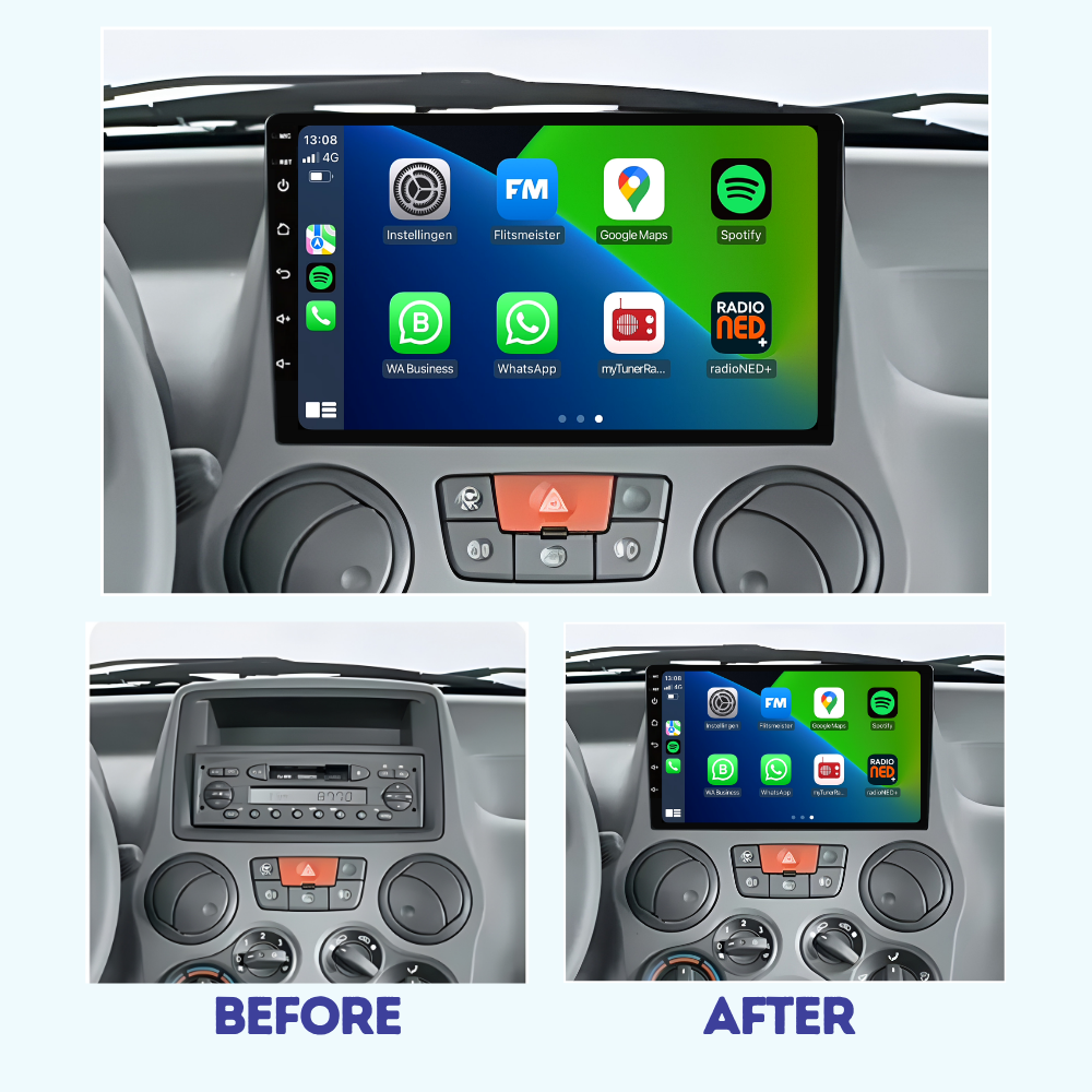 Fiat Panda | Autoradio | 2003 t/m 2012 | Android 13 | Carplay & Android Auto