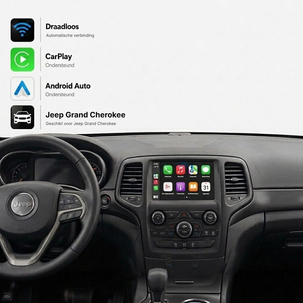 Jeep Renegade | 2014 to 2018 | CarPlay & Android Auto Box | Harman