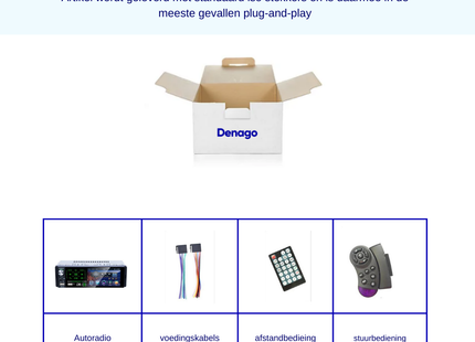 Autoradio simple DIN avec écran et caméra | Bluetooth & USB