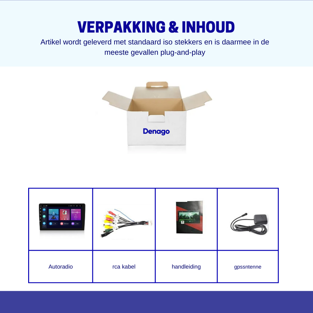 Dubbel-din autoradio | 32GB | Android 11 | 9 INCH