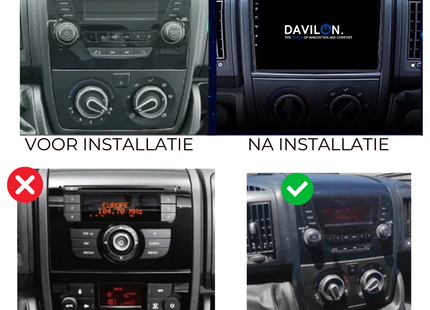 Fiat Ducato | Citroën Jumper | Peugeot Boxer | Android 13 | Autoradio | 2006 t/m 2021 | Carplay & Android Auto