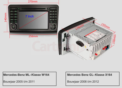 Mercedes ML W164 | GL X164 | CarPlay | Android Auto
