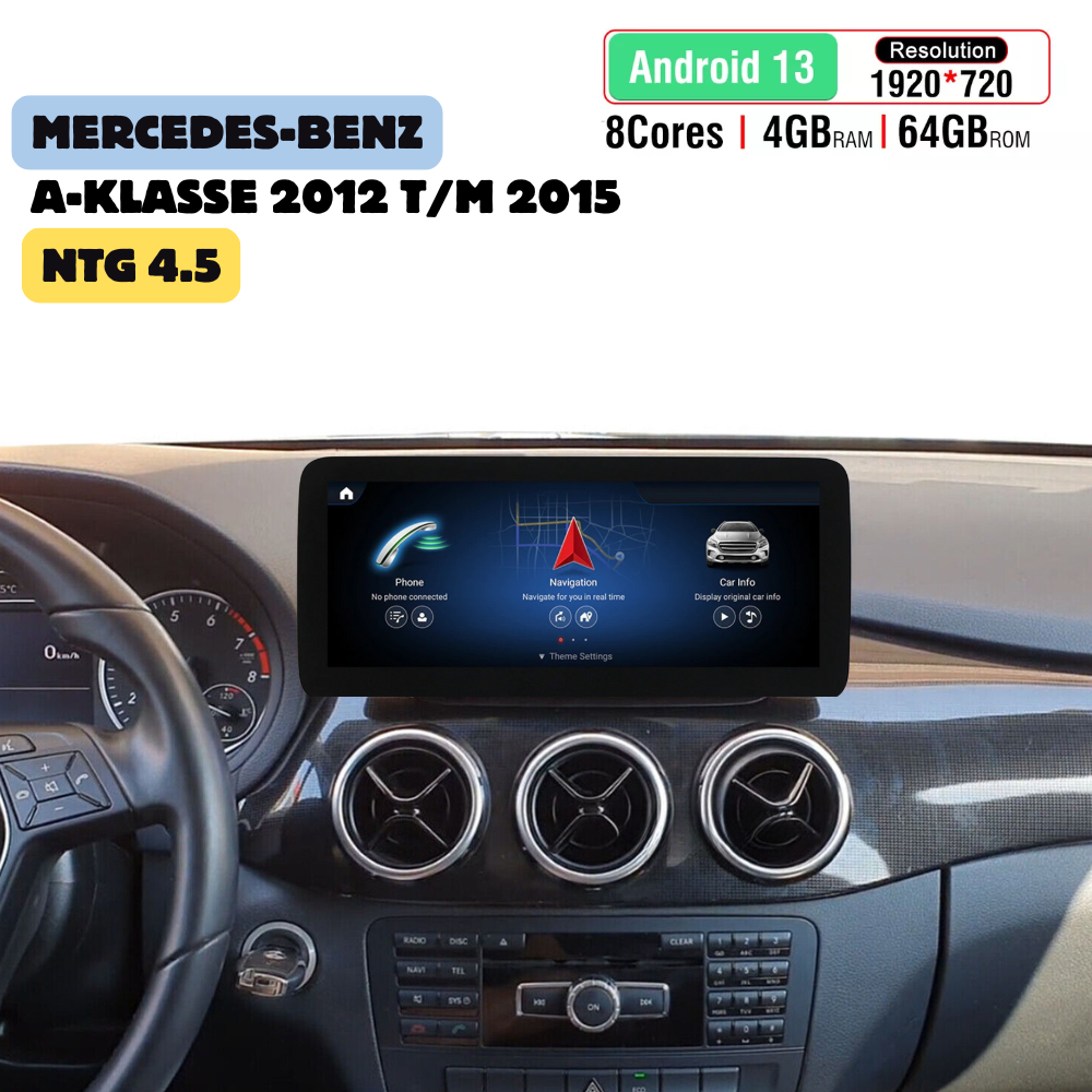Mercedes Clase A W176 CarPlay Autoradio 2012 a 2015 | Android Auto | NTG 4.5